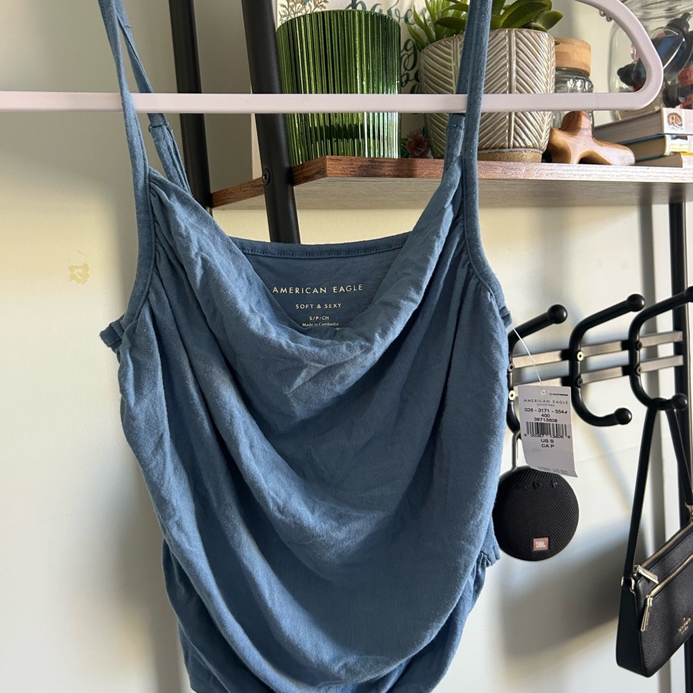 American Eagle Soft & Sexy Blue Top